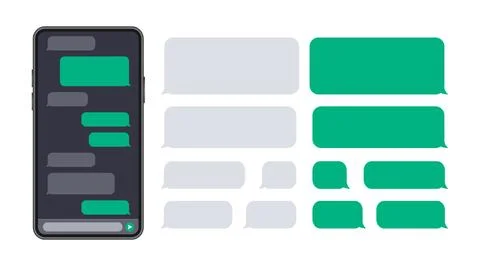 Artificial intelligence chatbot. Machine learning. Digital chat bot 库存插图