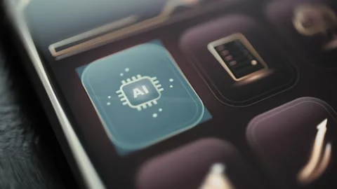 Artificial intelligence chip activates computing services 스톡 동영상 342491616