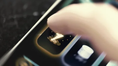 Artificial Intelligence Chip App on Mobile Interface Stock Footage 341866439