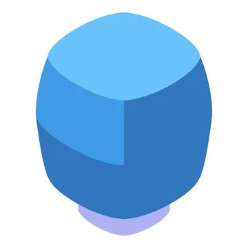 Artificial intelligence chip processing big data with modern design Stock Illustration