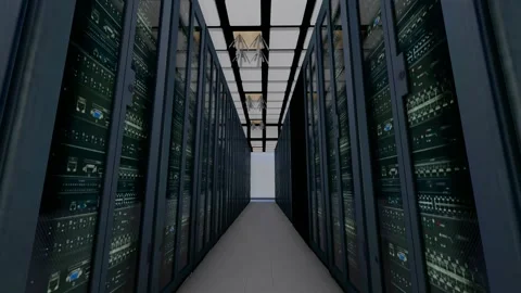 Artificial intelligence cloud service server room Stock-Footage 171491962