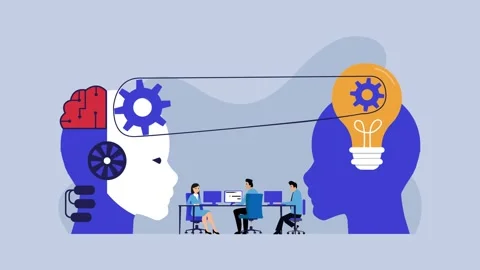 Artificial Intelligence Collaboration with Human Innovation in Business car.. Stock Footage 302529785