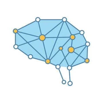 Artificial intelligence color icon Stock Illustration