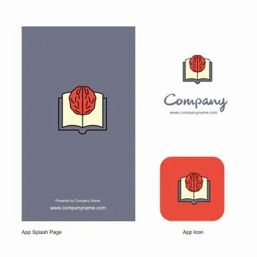Artificial intelligence Company Logo App Icon and Splash Page Design. Creativ 스톡 일러스트