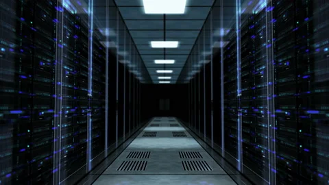 Artificial intelligence computer centre server Stock Footage 112543364