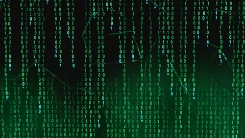 Artificial Intelligence Computer Code Abstract Matrix Robot Takeover Animation Stock Footage 266032668