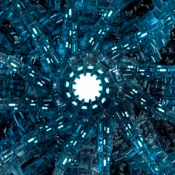 Artificial intelligence computer core Stock-Illustration