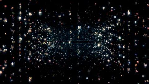 Artificial intelligence concept background as motion in the searching stream of Stock Footage 119324634