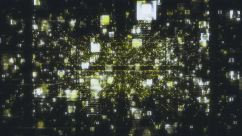 Artificial intelligence concept background as moving in the searching flow of Stock Footage 163931698