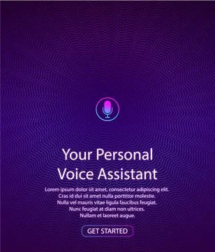 Artificial intelligence concept. Banner for web site or mobile app. Landing p Stock Illustration