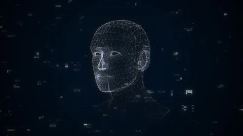 Artificial intelligence concept of big data or cyber security AI Technology Stock Footage 277712714