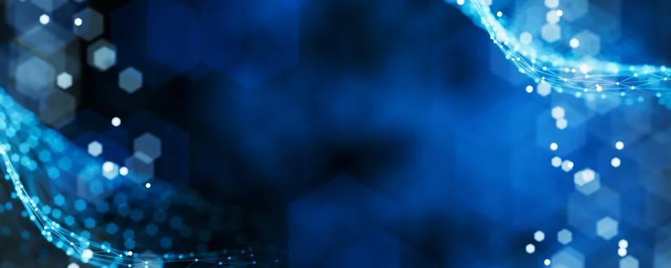 Artificial intelligence concept. Big data. Abstract concepts of cybersecuri.. Illustrazione stock