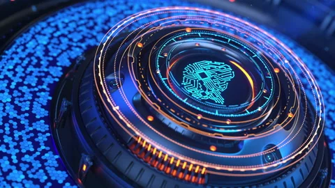Artificial intelligence concept Stock Footage 166088687