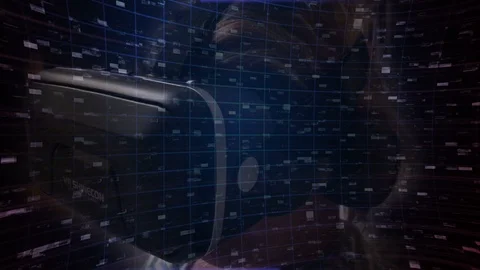 Artificial intelligence concept in a futuristic background Stock Footage 105675820