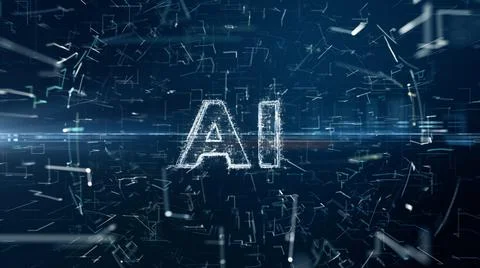 Artificial intelligence concept. Futuristic technology innovation. Online Stock Illustration