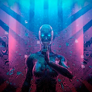 Artificial intelligence concept イラスト素材