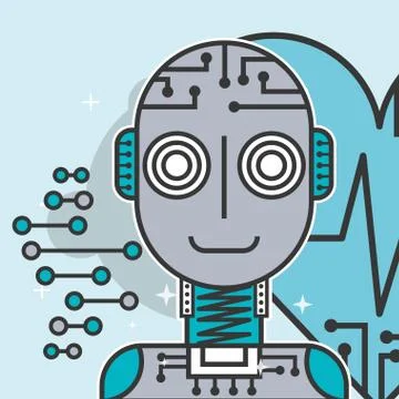 Artificial intelligence concept Stock Illustration