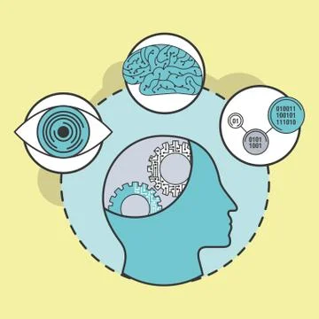 Artificial intelligence concept Illustrazione stock