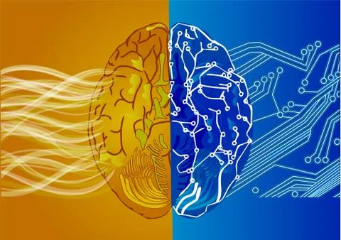 Artificial intelligence concept Stock Illustration