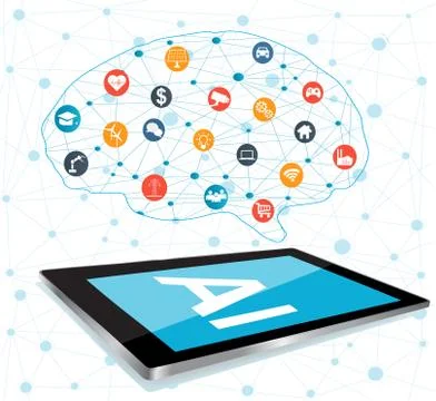 Artificial Intelligence concept Stock Illustration