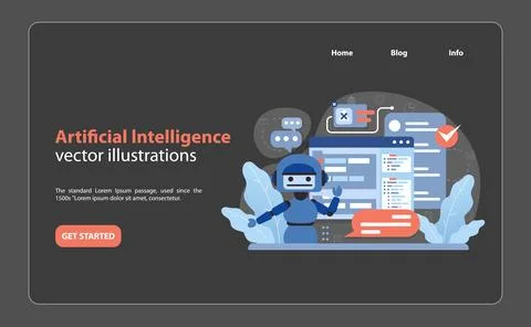 Artificial Intelligence concept. Stock Illustration