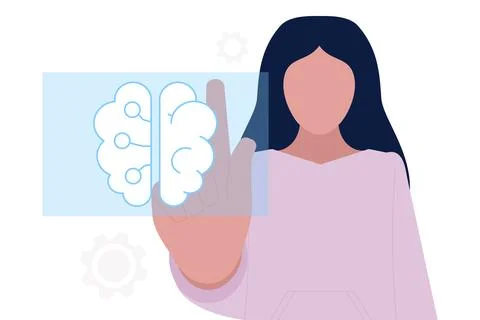 Artificial intelligence concept Stock Illustration