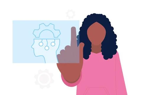Artificial intelligence concept 스톡 일러스트