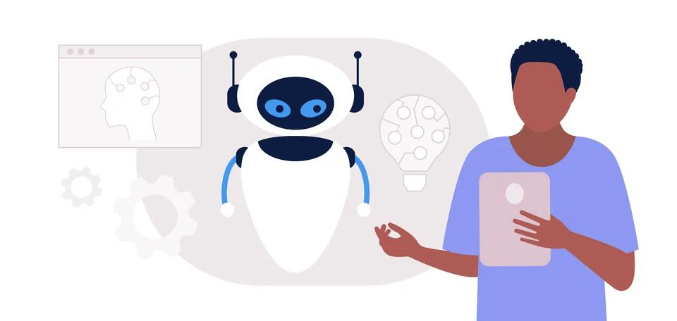 Artificial intelligence concept Stock Illustration