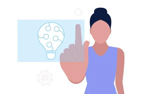 Artificial intelligence concept Stock Illustration