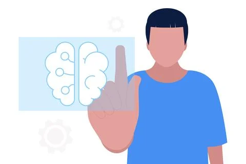 Artificial intelligence concept Stock Illustration