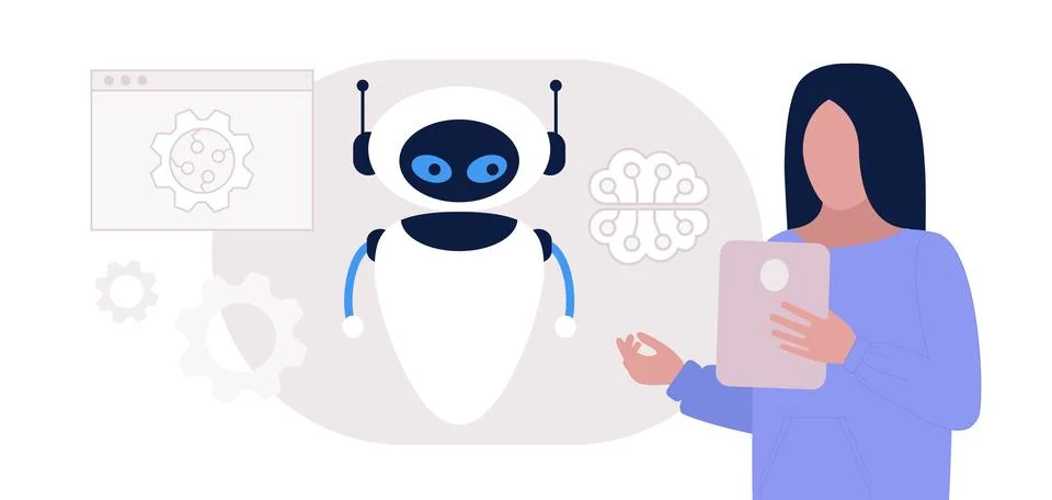 Artificial intelligence concept Stock Illustration