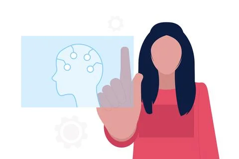 Artificial intelligence concept 스톡 일러스트