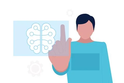 Artificial intelligence concept Stock Illustration