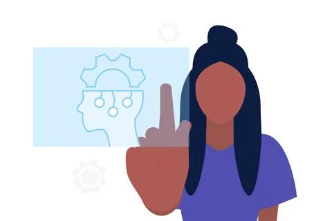 Artificial intelligence concept 스톡 일러스트