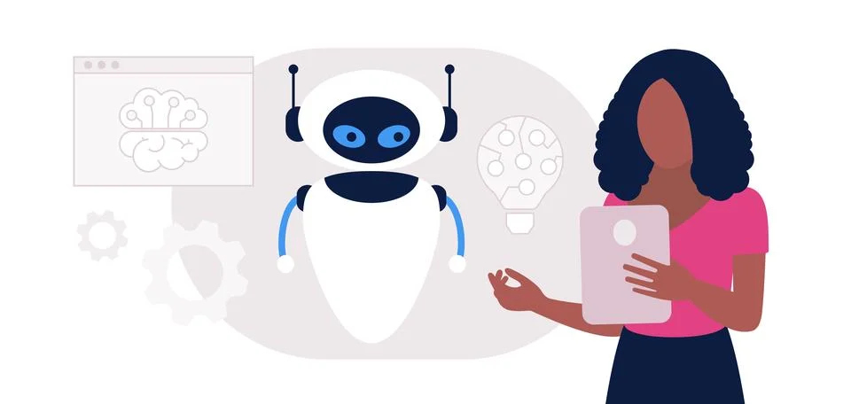 Artificial intelligence concept Stock Illustration