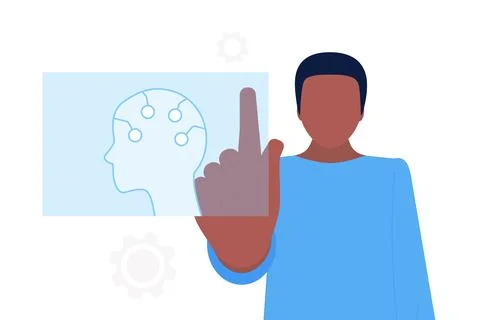 Artificial intelligence concept Stock Illustration