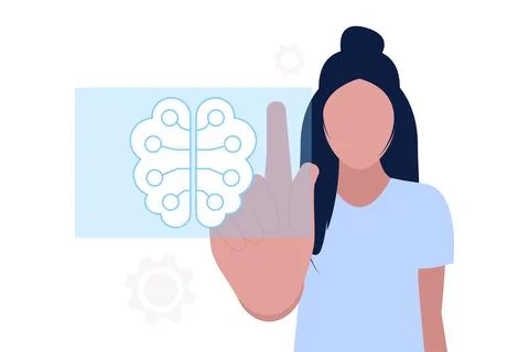 Artificial intelligence concept Stock Illustration