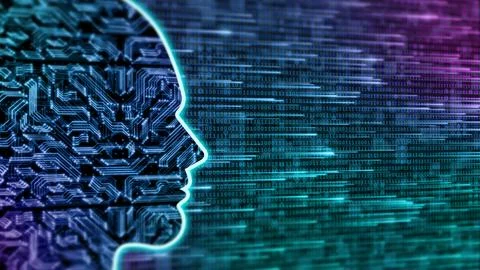 Artificial intelligence concept illustration Stock Illustration