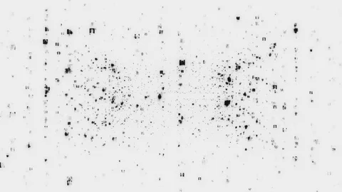 Artificial intelligence concept of social network with a stream of Stock Footage 129720273