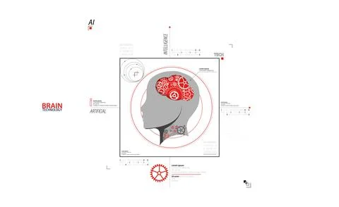 Artificial intelligence concept. Technology background. Vector science illust Stock Illustration
