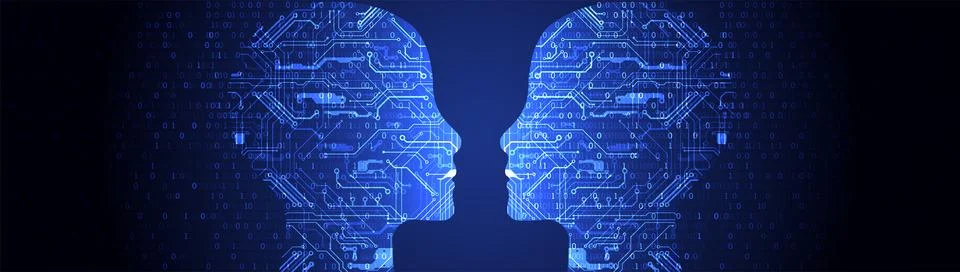 Artificial intelligence concept. Technology background. Stock Illustration