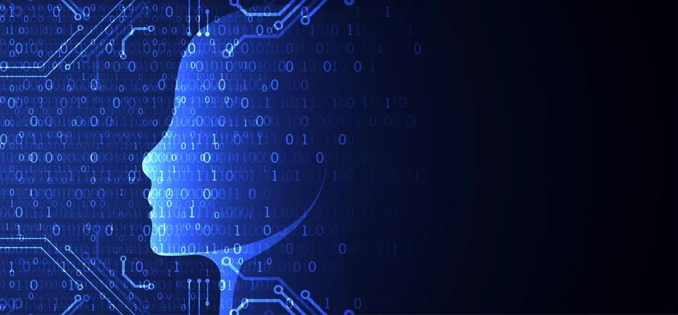 Artificial intelligence concept. Technology background. Stock Illustration