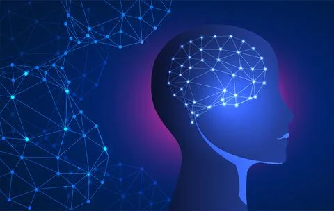 Artificial intelligence concept. Technology background. Stock Illustration