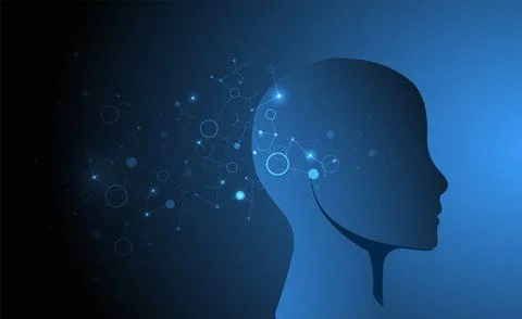 Artificial intelligence concept. Technology background. Stock Illustration