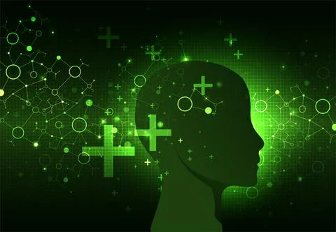 Artificial intelligence concept. Technology background. Stock Illustration