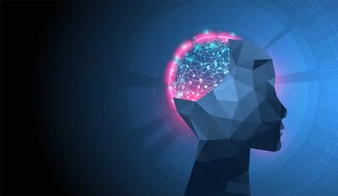 Artificial intelligence concept. Technology background. Stock Illustration