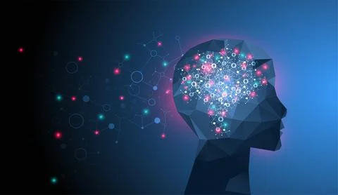 Artificial intelligence concept. Technology background. Stock Illustration