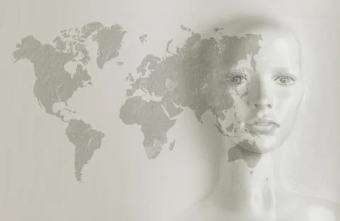 Artificial intelligence concept - world globalization Stock Photos