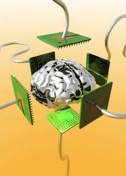 Artificial intelligence, conceptual image Stock Illustration