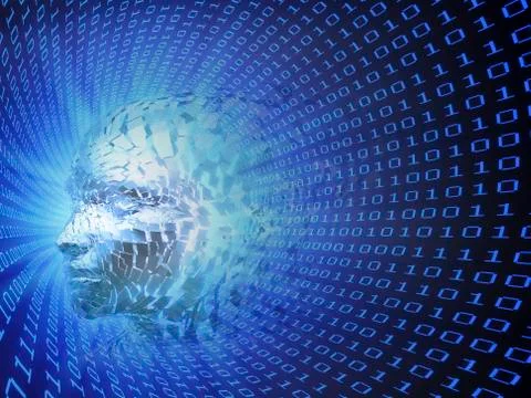 Artificial intelligence, conceptual image Stock Illustration